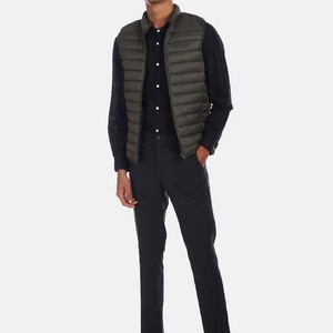 High Quality Winter Sleeveless Puffer Vest <b>Jacket</b> Custom Logo Bubble Men's <b>Canvas</b> Stand Waterproof Windproof Breathable New - Product Image 5