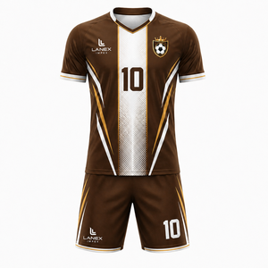 High Quality Sublimated Soccer Uniform Set Custom Men Football Jersey <b>Shorts</b> Teamwear Quick Dry Sports Apparel OEM Supplier - Product Image 1