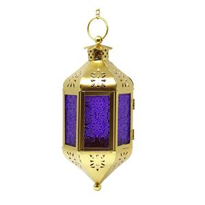 Lámparas de metal antiguo y artesanales, o faroles marroquíes de metal, faroles decorativos para la decoración del Eid y Ramadán. - Product Image 1