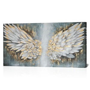 Escultura de Pared Moderna de Alas de Ángel en Madera de Acacia Hecha a Mano por Aqdus Saleem - Arte Ecológico y Duradero para Sala de Estar - Product Image 4