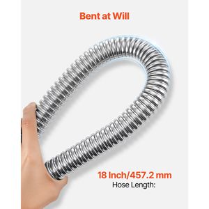 Kit per Scaldabagno da 18 Pollici con Connettore Flessibile di Ingresso da 1'' FIP X 1'' FIP per Facile Installazione di Tubi Idraulici - Product Image 5