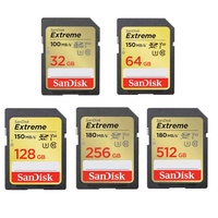 Carte mémoire extrême SanDisk 256GB-C10, U3, V30, 4K, UHD, carte SD-SDSDXVV-256G-GNCIN