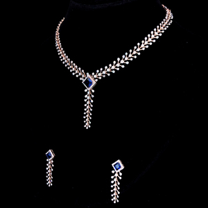 Exquisito Juego de Collar Chapado en Oro de 14 Quilates para Mujer con Diamantes Naturales Brillantes de 3.84ct GH VS-SI, Certificados por IGI, Joyería Fina Elegante - Product Image 2