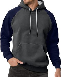 Nueva Sudadera con Capucha de Forro Polar de Doble Cara 100% Algodón para Hombre Joven, Ropa Exterior Cortavientos Ecológica de Ajuste Holgado - Product Image 1