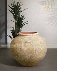 Premium Round <b>Ceramic</b> <b>Pot</b>, New Ocean, Yellow Color, Suitable for Planting, Garden Decoration, and Creating Mini Landscapes - Product Image 3