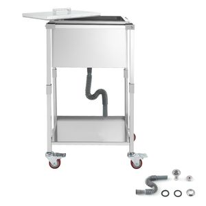 Frigorifero Portatile su Ruote in Acciaio Inossidabile 22L x 16W x 38H, Capacità 32.8 Quarti, per Esterni - Product Image 1