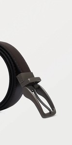 Ceintures en cuir véritable OEM élégantes et de haute qualité pour hommes, personnalisées avec boucle en alliage et logo sur mesure, prix de gros - Product Image 5