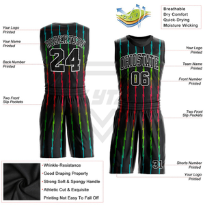 Ensemble de maillots de basket-ball sublimés personnalisés, fabricant OEM, uniformes sportifs en gros, vêtements de sport respirants, vêtements d'équipe pour hommes et garçons - Product Image 5