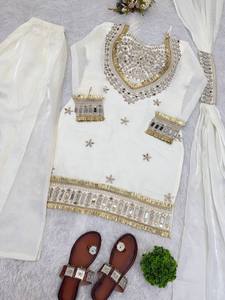 Party Wear Look Party Wear Top Bottom And Dupatta - Product Image 2