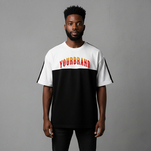Camiseta de Hombre de Moda Urbana, Corte Cuadrado, Hombros Caídos, Color Personalizado, 100% Algodón, 210 g/m², para Verano - Product Image 6