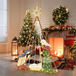 Pre-Lit 6 Foot Christmas Decoration Strip with 240 Warm White LED Lights - Product Image 5