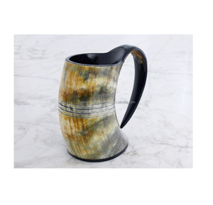 Classic Rough Design Horn <b>Mug</b> for Beer Drinking Indoor Decor Unique Material Design Drinking <b>Mug</b> - Product Image 5