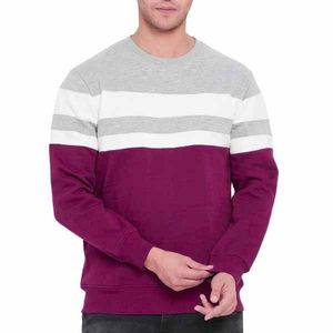 Wholesale Men's Custom <b>Designs</b> Crew Neck Pullover Sweatshirt Regular Fit Knitted Casual Autumn Breathable Men Sweatshirts - Product Image 6