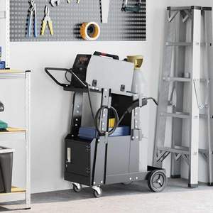 Chariot de soudage en acier noir 91 x 47 x 96 cm pour chariots à main et chariots à roulettes - Product Image 1