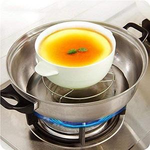 Stainless Steel Steaming Rack Round Steamer <b>Stand</b> Heat Resistant Cooking <b>Trivet</b> for Kitchen Pot Pan - Product Image 4