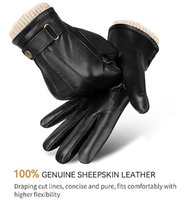 ถุงมือหนังสำหรับผู้ชาย, ถุงมือฤดูหนาว/ถุงมือกันความร้อนถุงมือให้ความอบอุ่นสำหรับทั้งผู้ชายและผู้หญิง - Product Image 4