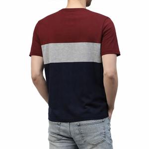 T-shirt Homme Oversize Color Block Marque Blanche 250 GSM Coton Respirant Col Rond Manches Courtes Décontracté Vente en Gros Fournisseur OEM - Product Image 4