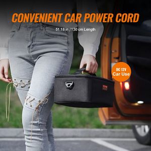 Horno de coche portátil de 12V, Mini microondas Personal de 55W para calentador de alimentos, fiambrera, contenedores de papel de aluminio de cerámica de vidrio compatibles para acampar - Product Image 6