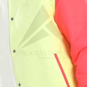 เสื้อแจ็คเก็ตวาร์ซิตี้บล็อกสีสำหรับผู้ชาย ทรงปกติ คอปกพับได้ ผลิตจากโพลีเอสเตอร์ สวมใส่สบายๆ ในฤดูใบไม้ผลิ - Product Image 4