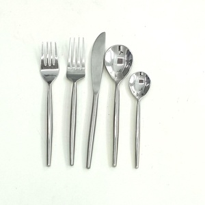 Stainless Steel Handmade Waved Design Handle Shiny Mirror Polished Cutlery <b>Set</b> for Wedding Party and Restaurant - Product Image 6