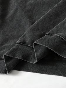 Sudadera con Capucha de Moda con Pedrería Termoadhesiva, Transpirable, de Algodón Pesado 100%, Prenda Lisa para OEM, Top con Logotipo Personalizado - Product Image 6