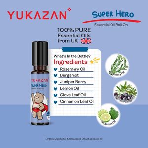 Yukazan Super Hero Huile Essentielle Roll-On pour Bébé 10ml Arôme Herbal Tous Types de Peau Meilleure Vente en Malaisie Qualité Premium - Product Image 2