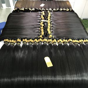 ที่ขายดีที่สุดจํานวนมากต่อผมตรงสีดําธรรมชาติ 100% ผมมนุษย์ดิบเวียดนาม Silky Smooth ไม่มีผสม - Product Image 3