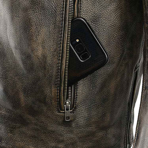 Fashion Clothing Adult <b>Men</b> Genuine Leather <b>Jacket</b> Custom Made Waterproof Reversible Winter Online Sale - Product Image 5