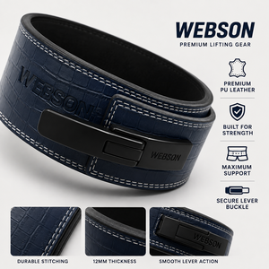 WABSON SPORT Cowhide 10mm Thick Weightlifting Support <b>Belt</b> Non-Slip Heavy Duty Buckle Closure Professional Protection Fitness - Product Image 6