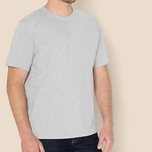 T-shirt en coton épais pour homme, coupe décontractée, tissu doux et épais, col rond, vêtement décontracté - Product Image 3