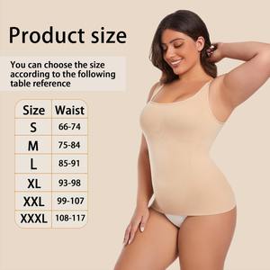 High Quality Woman's Bodysuit Seamless Tank <b>Top</b> Square Neck Body Shaper Fitness for Women Summer Underwear Shapers - Product Image 5