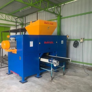 Broyeur industriel robuste en plastique semi-automatique à double arbre, capacité 1500 kg/h, machines de broyage du plastique - Product Image 1