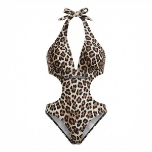 <b>Blue</b> Butterfly Print 2 Piece Yoga <b>Set</b> With Gold Trim Deep V Neck Halter Bodysuit And Knee Length Wrap Skirt - Product Image 1
