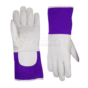 Gants de sécurité en cuir à manches longues, personnalisables avec logo, anti-coupure, pour soudure, haute qualité, résistants à la chaleur, pour le travail - Product Image 3