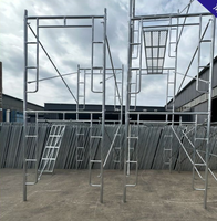 Sistema de Andamios Móviles H con Escalera, Andamios Duraderos y Portátiles para Proyectos de Construcción