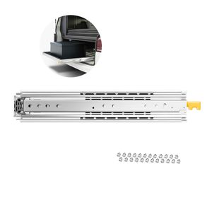 Guide per cassetti a estrazione totale, 1 paio, capacità di carico 500 libbre, con blocco, gamma 18-60 pollici per varie misure - Product Image 1