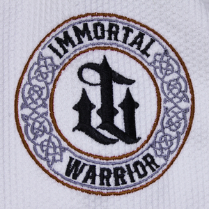 Kimono de BJJ Personalizado Blanco 100% Algodón para Adultos Unisex, Gi de Jiu Jitsu con Logotipo Bordado, Trajes de Jiu Jitsu Brasileño Duraderos de Corte Regular - Product Image 4