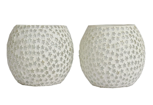 Juego de 2 Portavelas de Cristal con Diseño de Estrella Blanca para Decoración del Hogar, Mesa, Bodas, Fiestas y Festividades - Product Image 2