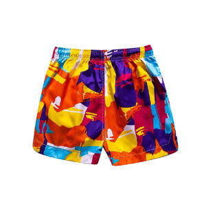 Nouveautés Short de plage pour homme 100% Polyester Uni, entrejambe 6 pouces, avec impression par transfert thermique sur maille, Écologique, Faible MOQ - Product Image 6