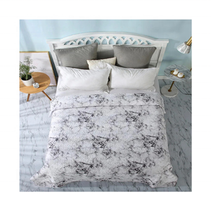 Couvre-lit Queen brodé à la mode 100% coton texturé grisâtre écologique Conceptions personnalisées Parfait pour les chambres chic et modernes - Product Image 3