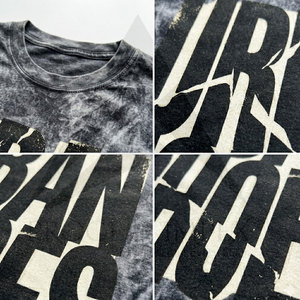 Camiseta Vintage para Hombre con Lavado Ácido, Algodón Premium de Alto Gramaje, Ajuste Oversize, Impresión Personalizada, Suministro OEM al por Mayor - Product Image 3