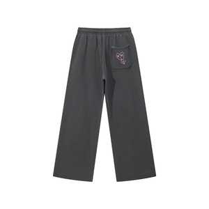 Pantalones de chándal de mujer con lavado ácido, estilo urbano, de moda, rectos, holgados, casuales, de pierna ancha - Product Image 2