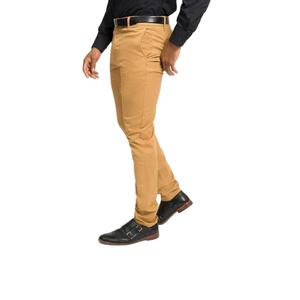 กางเกงชิโนของผู้ชายสีทึบแฟชั่น2024ใหม่กางเกงทรงสกินนี่รัดรูปของผู้ชายกางเกงชิโนลำลองสำหรับผู้ชายจาก BD - Product Image 1