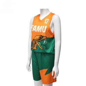 Professional Made Basketball Uniform Factory Manufactured Sports Wear Soft <b>Fabric</b> 100% Polyester Basketball Uniforms Hot Sale - Product Image 1