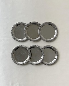High Quality Metal Coasters For Kitchen Dining Room Office <b>Desk</b> And Restaurant Beverage Serving Applications - Product Image 1