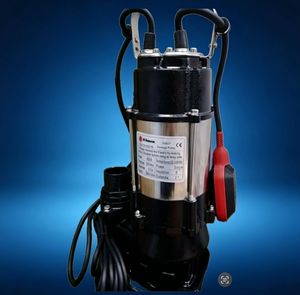 ปั๊มน้ำเสียไฟฟ้า SS SAMSON V450F 0.45HP ปั๊มจุ่มสำหรับระบายน้ำและกากตะกอน อัตราการไหล 200 ลิตร/นาที ระยะส่ง 8.5 เมตร เหมาะสำหรับบ้านพักอาศัย - Product Image 1