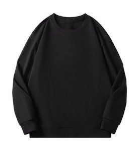 Sweat-shirts personnalisés en coton pur, col rond, broderie logo sur mesure, prix usine Chine Bangladesh, printemps automne. - Product Image 5