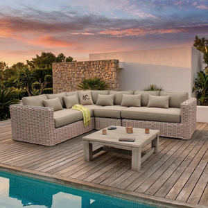 Ensemble de canapés d'extérieur en osier ROSA RASF-218, style resort, pour terrasses - Product Image 1