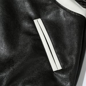 Chaqueta de Cuero Estilo Vintage para Hombre, Chaqueta de Motociclista Ajustada, Moda Urbana, Proveedor Mayorista - Product Image 4