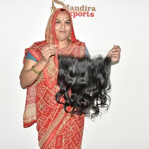 Extensions de cheveux humains vierges 100% naturels, alignés aux cuticules, sans colle, avec dentelle HD 13*6, ondulés, densité 180%, vente en gros - Product Image 3